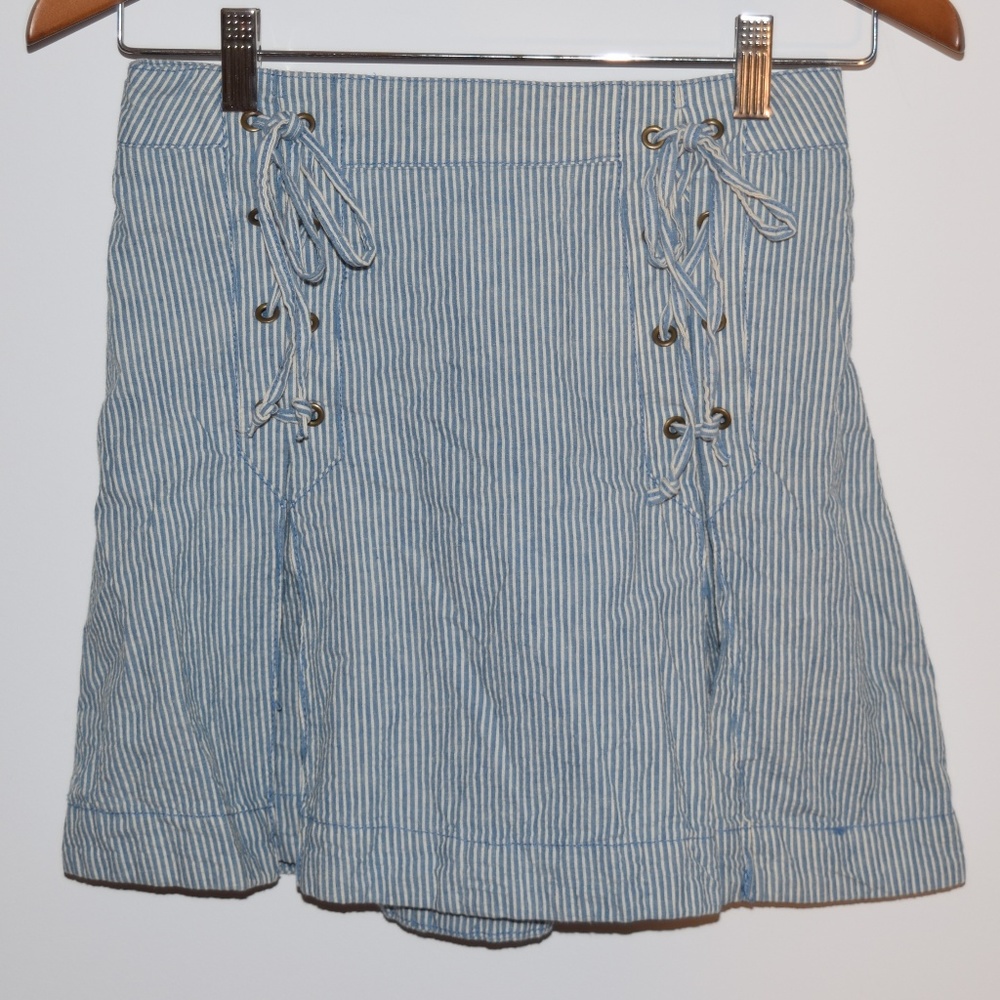 Free People Railroad Striped Skirt